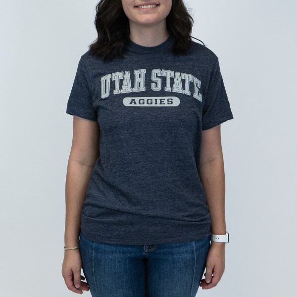 Utah State, Aggies, Navy, Champion, Short-Sleeve, T-shirt